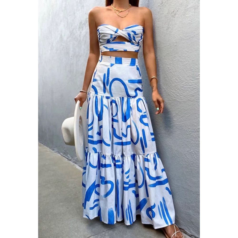 Ella James Boutique Santorini top and skirt